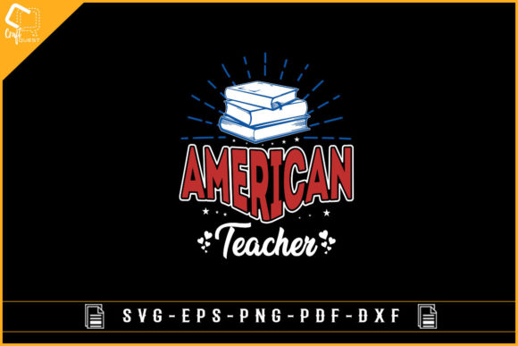 American Teacher Lover Design - 4th July: A Versatile Graphic for Blogs and Crafts