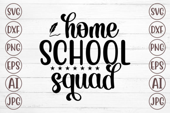 Home School Squad Graphic Design Asset for Crafts