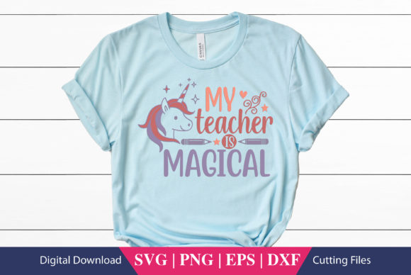 My Teacher is Magical SVG File: A Versatile Graphic Design Asset for Crafts and Creative Projects