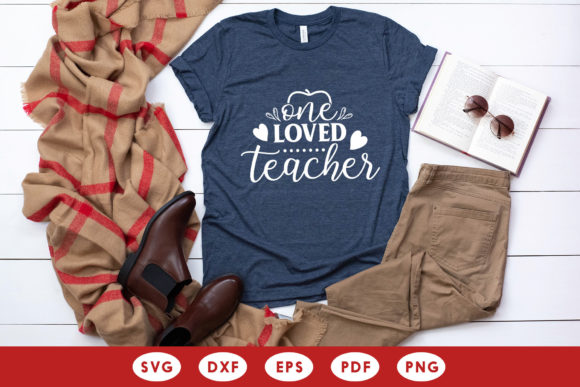 One Loved Teacher, Valentine SVG: A Versatile Graphic Design Asset for Crafts and Branding