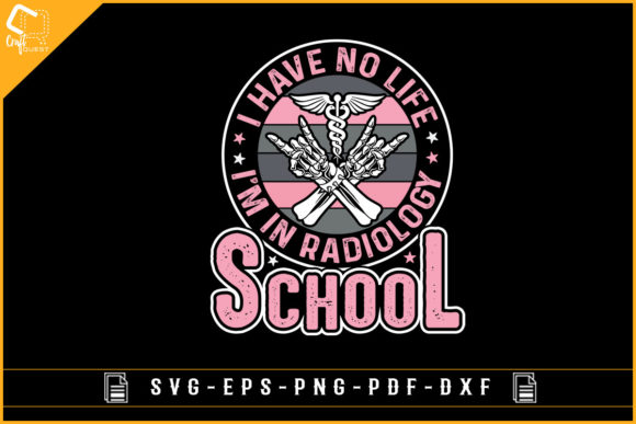 Radiology School T-shirt Sublimation Graphics for Crafts