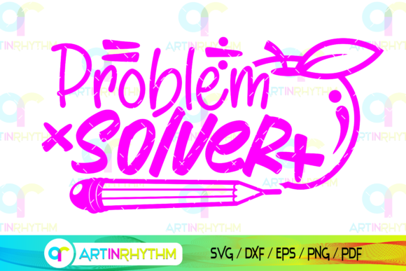 School Math Teacher, Problem Solver SVG – A Practical Graphic Design Asset for Local Business Branding