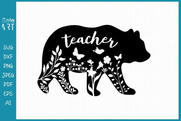 Teacher Bear SVG: A Versatile Graphic Design Asset for Crafts and Creative Marketing