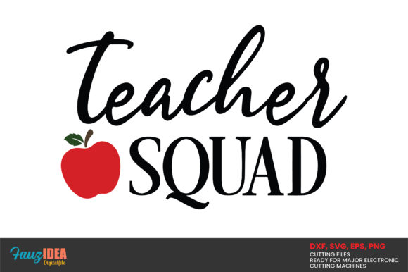 Teacher Squad Design: A Versatile Graphic Asset for Crafts and Branding