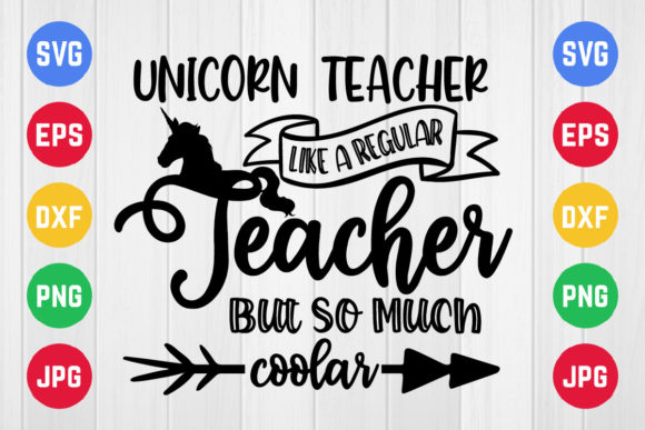 Unicorn Teacher Like SVG Design: A Versatile Asset for Crafts and Graphics